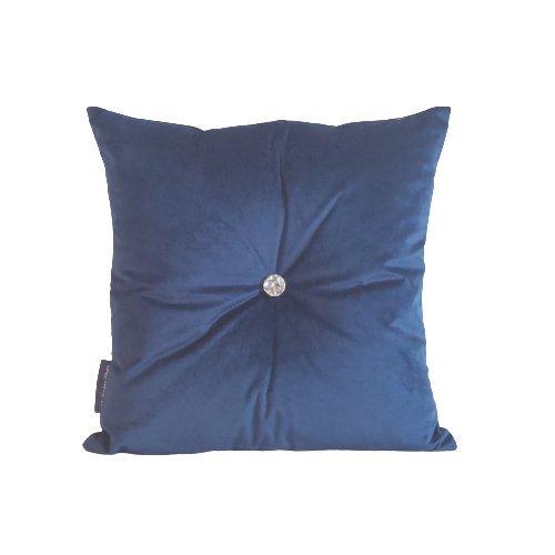 Blue Buttons Cushion - The Cushion Studio